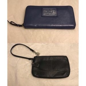 Coach BUNDLE! Poppy Zip Around Wallet & Wristlet